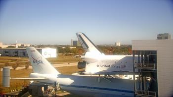 Weather camera view of Space Center Houston.