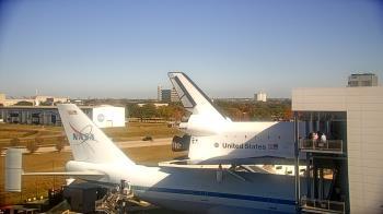 Weather camera view of Space Center Houston.
