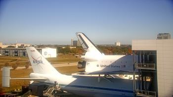 Weather camera view of Space Center Houston.