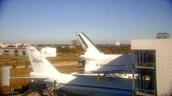 Weather camera view of Space Center Houston.