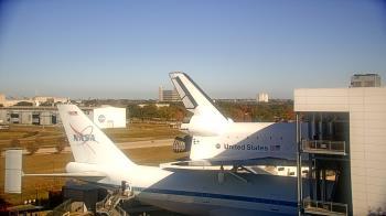Weather camera view of Space Center Houston.