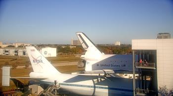 Weather camera view of Space Center Houston.