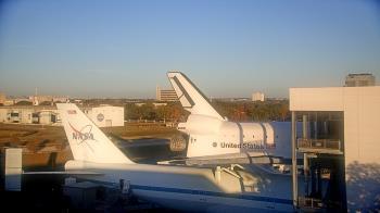 Weather camera view of Space Center Houston.