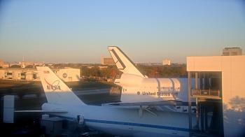 Weather camera view of Space Center Houston.