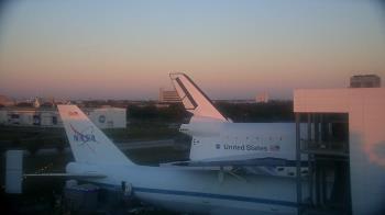 Weather camera view of Space Center Houston.
