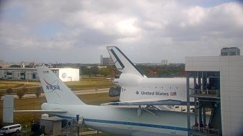 Weather camera view of Space Center Houston.