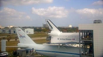 Weather camera view of Space Center Houston.