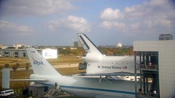 Weather camera view of Space Center Houston.
