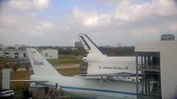 Weather camera view of Space Center Houston.