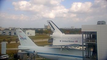 Weather camera view of Space Center Houston.