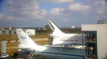 Weather camera view of Space Center Houston.
