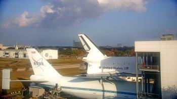 Weather camera view of Space Center Houston.