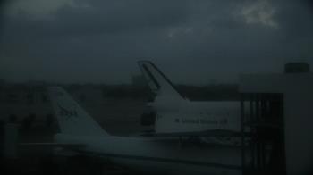 Weather camera view of Space Center Houston.