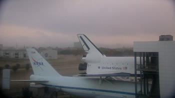Weather camera view of Space Center Houston.