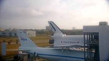Weather camera view of Space Center Houston.