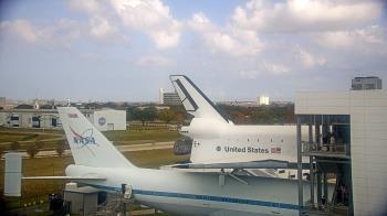 Weather camera view of Space Center Houston.