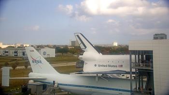 Weather camera view of Space Center Houston.