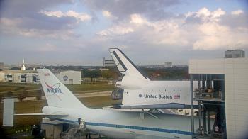 Weather camera view of Space Center Houston.