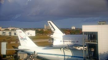 Weather camera view of Space Center Houston.
