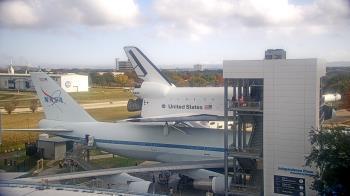 Weather camera view of Space Center Houston.