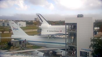 Weather camera view of Space Center Houston.