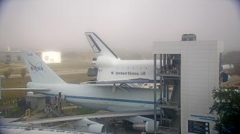 Weather camera view of Space Center Houston.
