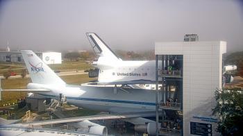 Weather camera view of Space Center Houston.