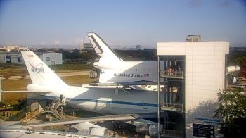 Weather camera view of Space Center Houston.