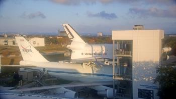 Weather camera view of Space Center Houston.
