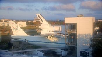Weather camera view of Space Center Houston.