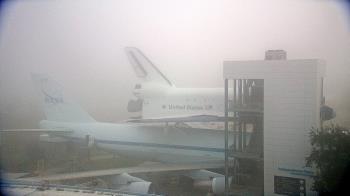 Weather camera view of Space Center Houston.