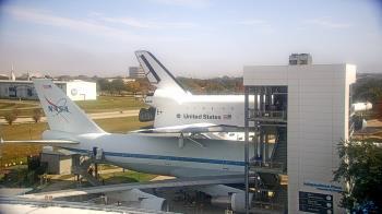 Weather camera view of Space Center Houston.