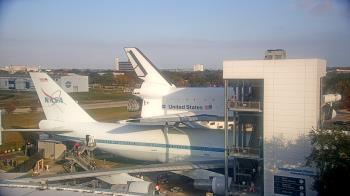 Weather camera view of Space Center Houston.