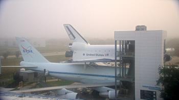 Weather camera view of Space Center Houston.