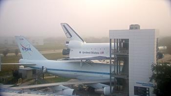 Weather camera view of Space Center Houston.