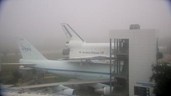 Weather camera view of Space Center Houston.