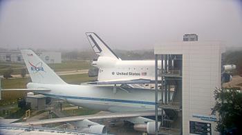 Weather camera view of Space Center Houston.