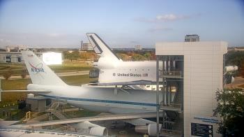 Weather camera view of Space Center Houston.