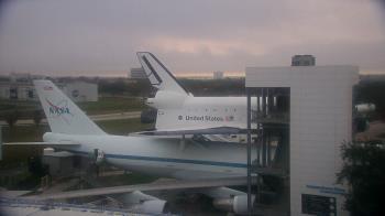 Weather camera view of Space Center Houston.