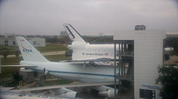 Weather camera view of Space Center Houston.