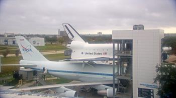 Weather camera view of Space Center Houston.