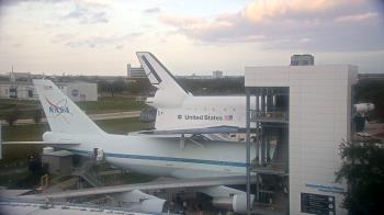 Weather camera view of Space Center Houston.