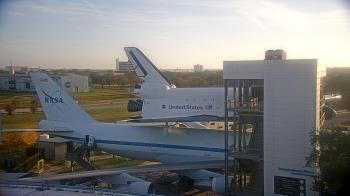 Weather camera view of Space Center Houston.