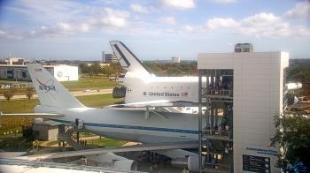Weather camera view of Space Center Houston.
