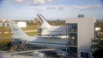 Weather camera view of Space Center Houston.