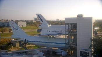 Weather camera view of Space Center Houston.