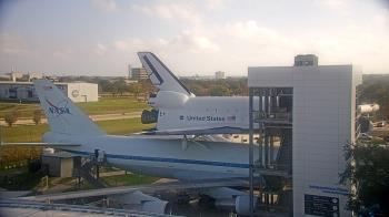Weather camera view of Space Center Houston.