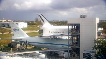 Weather camera view of Space Center Houston.