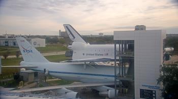 Weather camera view of Space Center Houston.