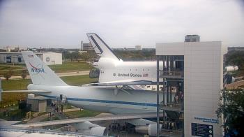 Weather camera view of Space Center Houston.